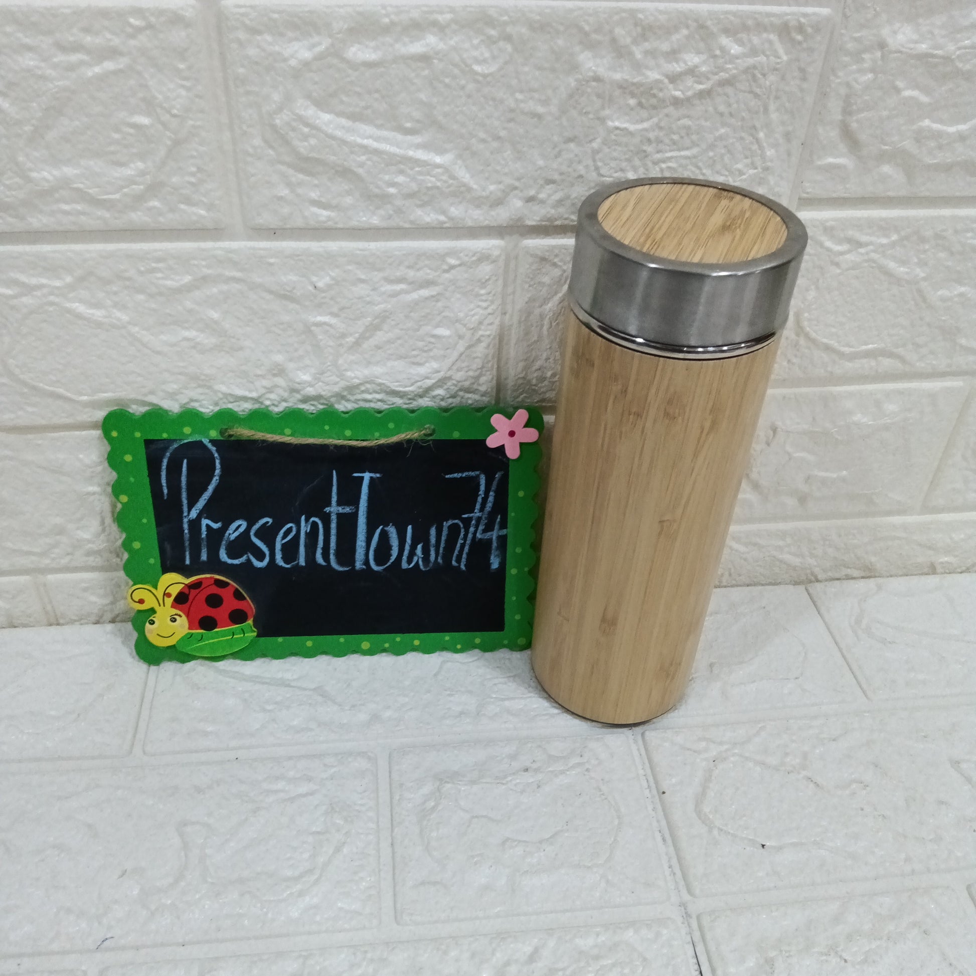 Wooden Stainless Steel Water Bottle