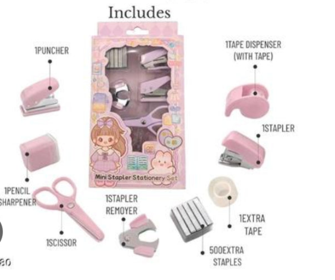 Stapler Stationery Set