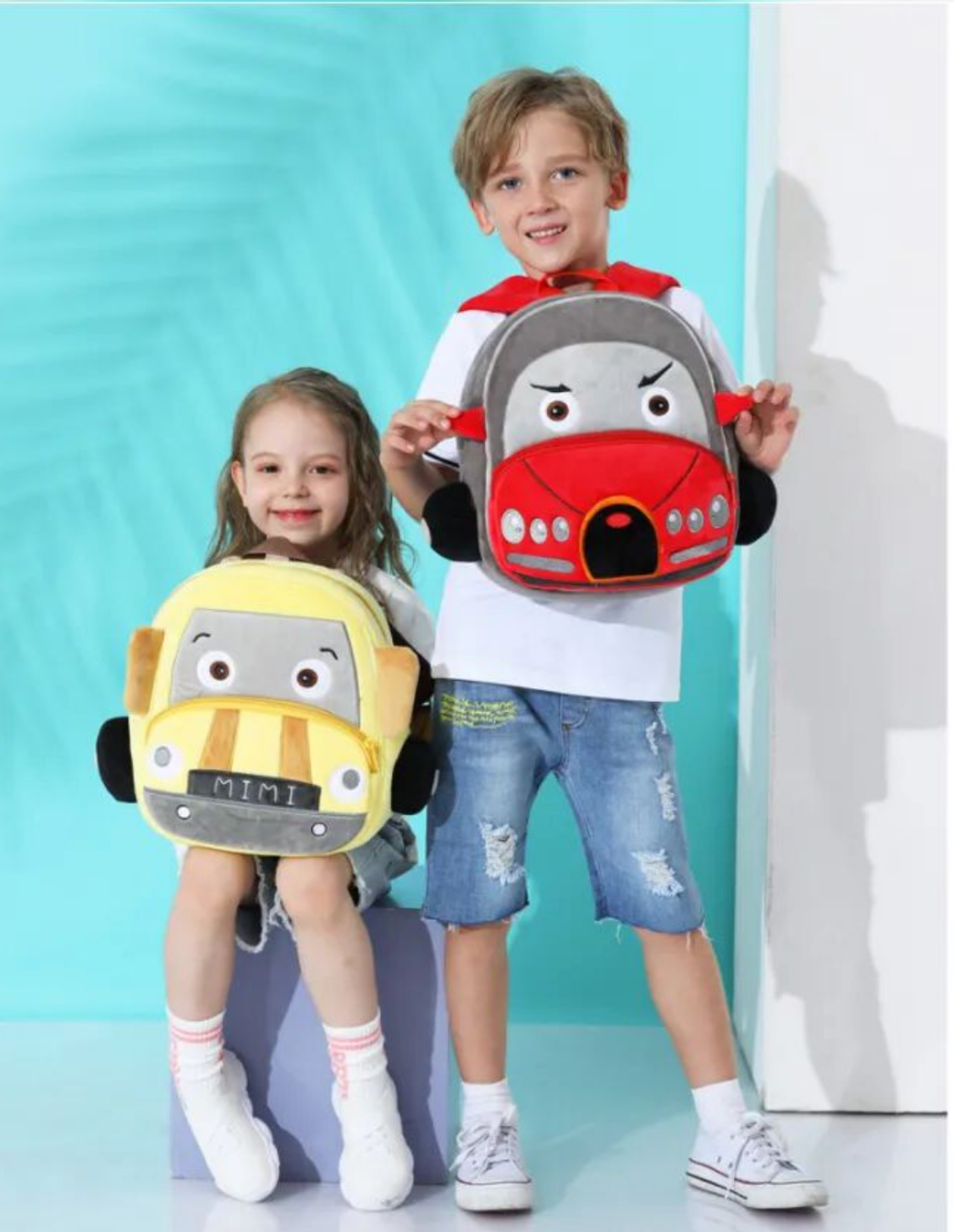 Plush Car Cartoon Backpack