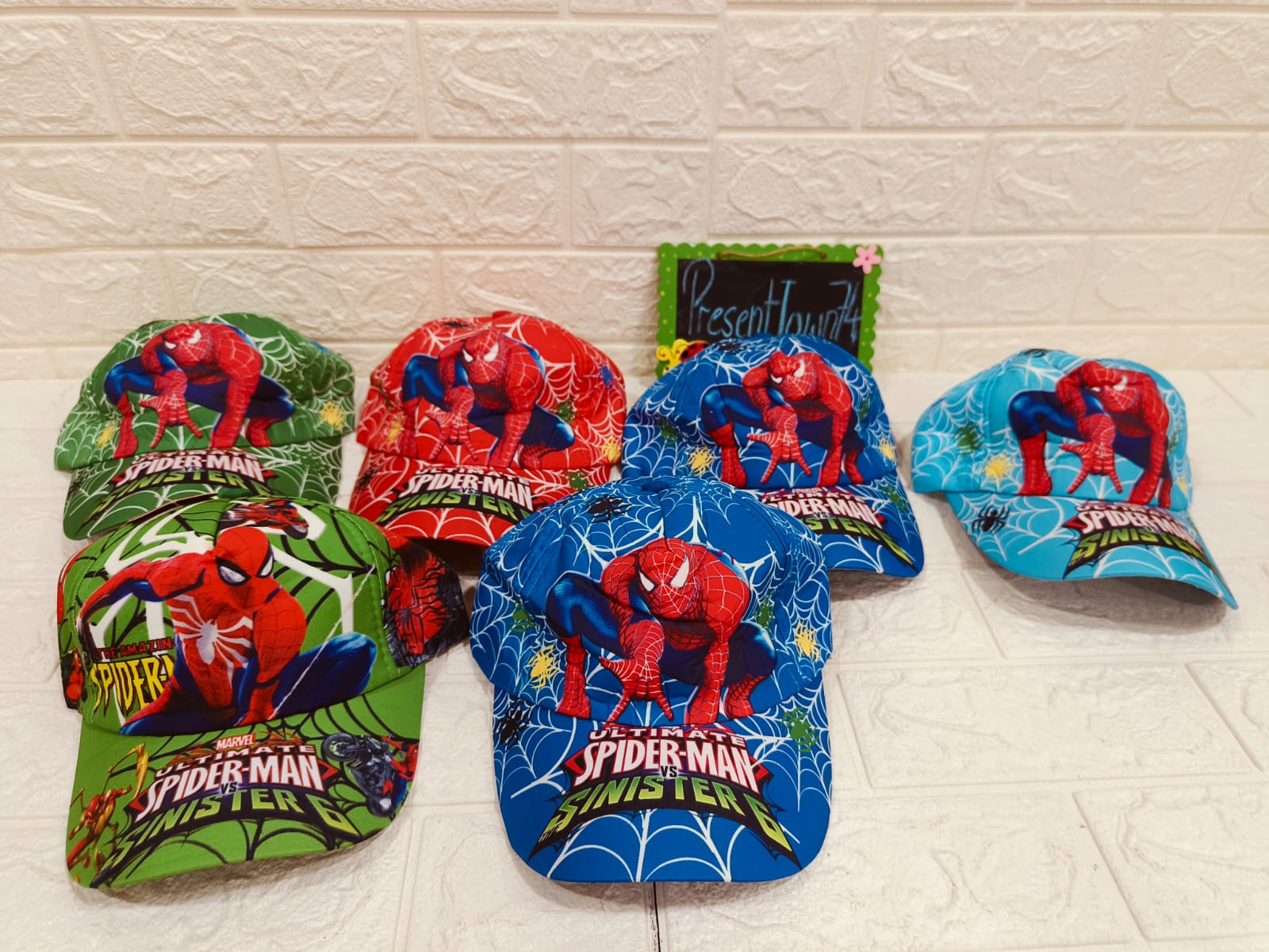 Superhero Spider Man Cap for Kids