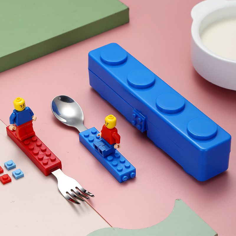 Lego Spoon And Fork Set for Kids