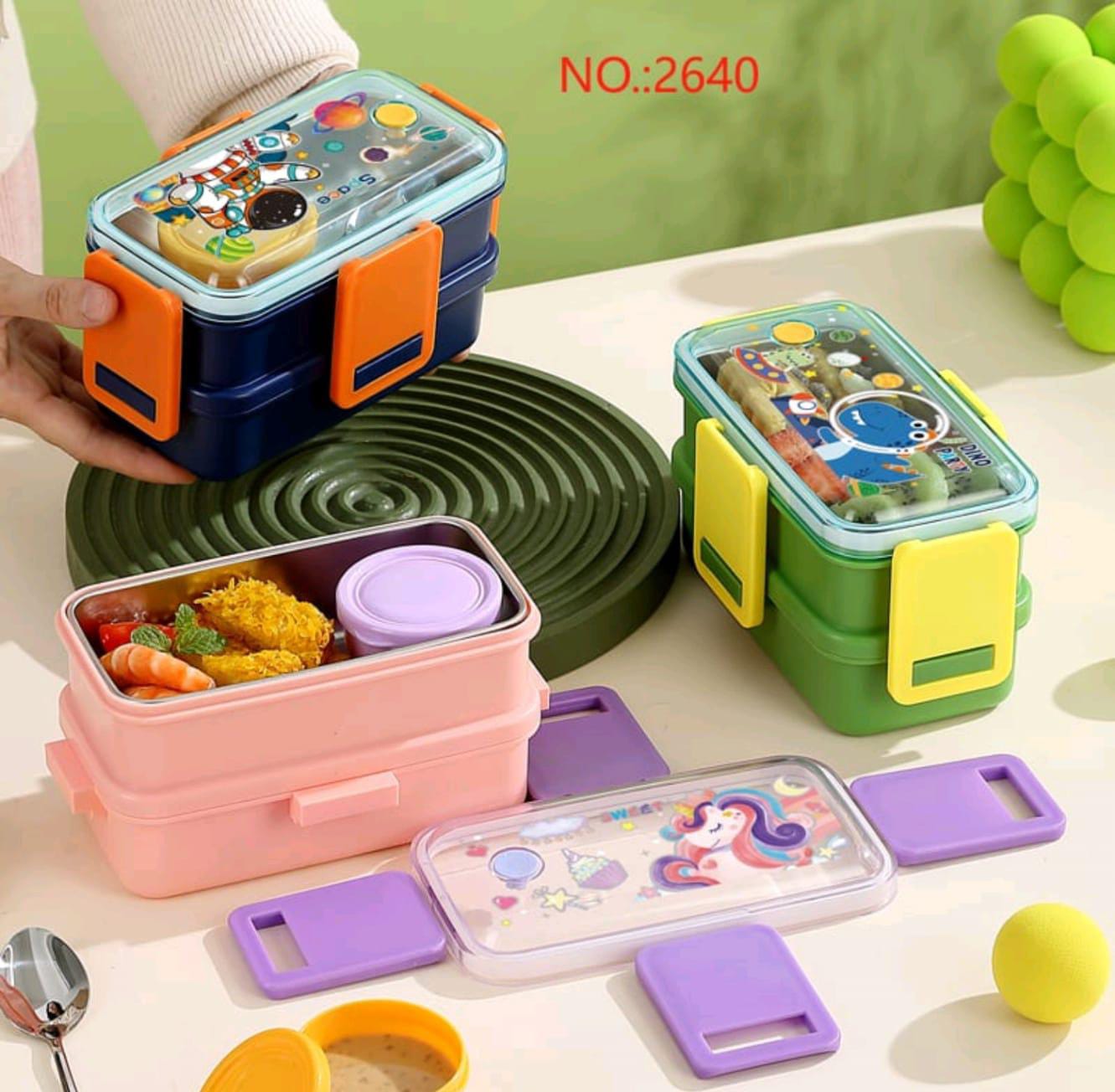 Two Story Stainless Steel Lunch Box