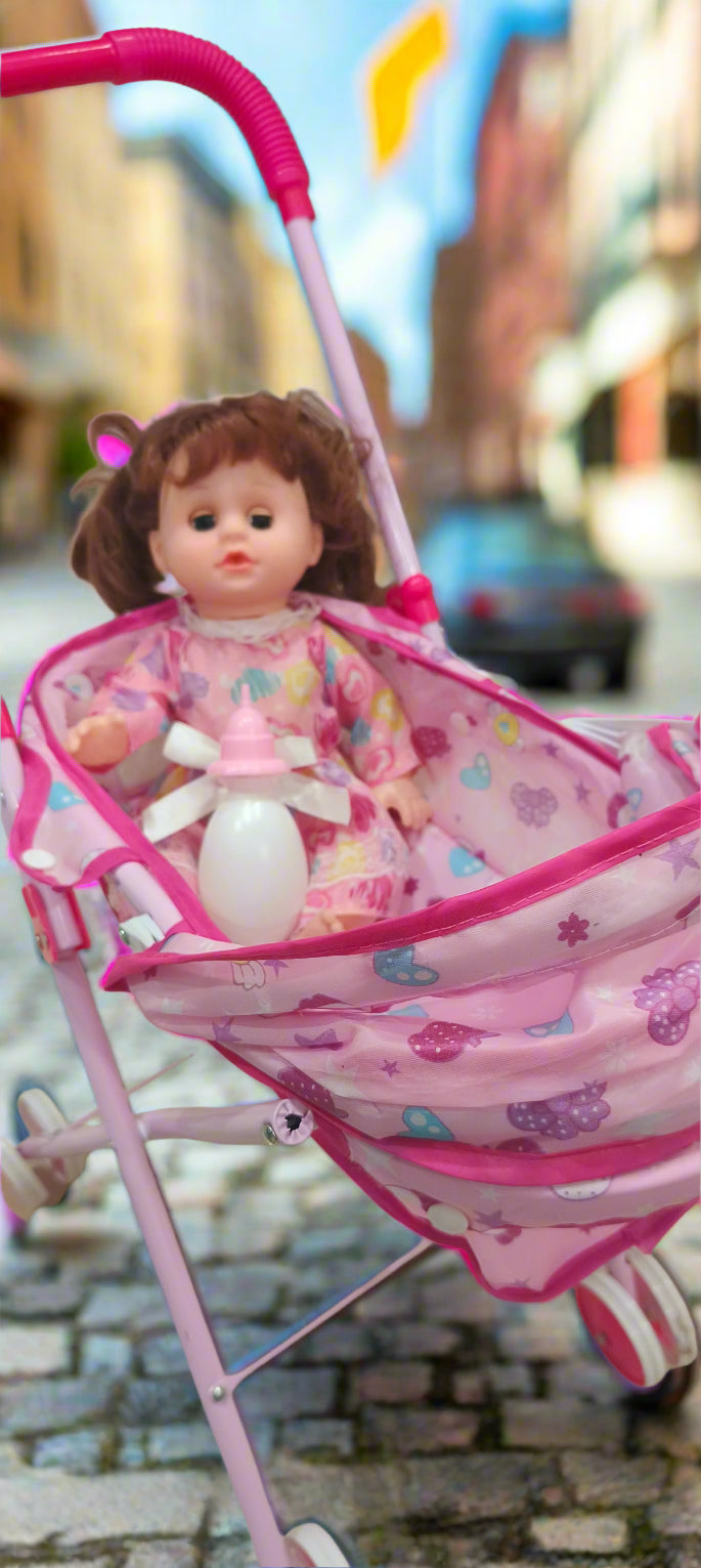 Pram Doll / Doll with Stroller