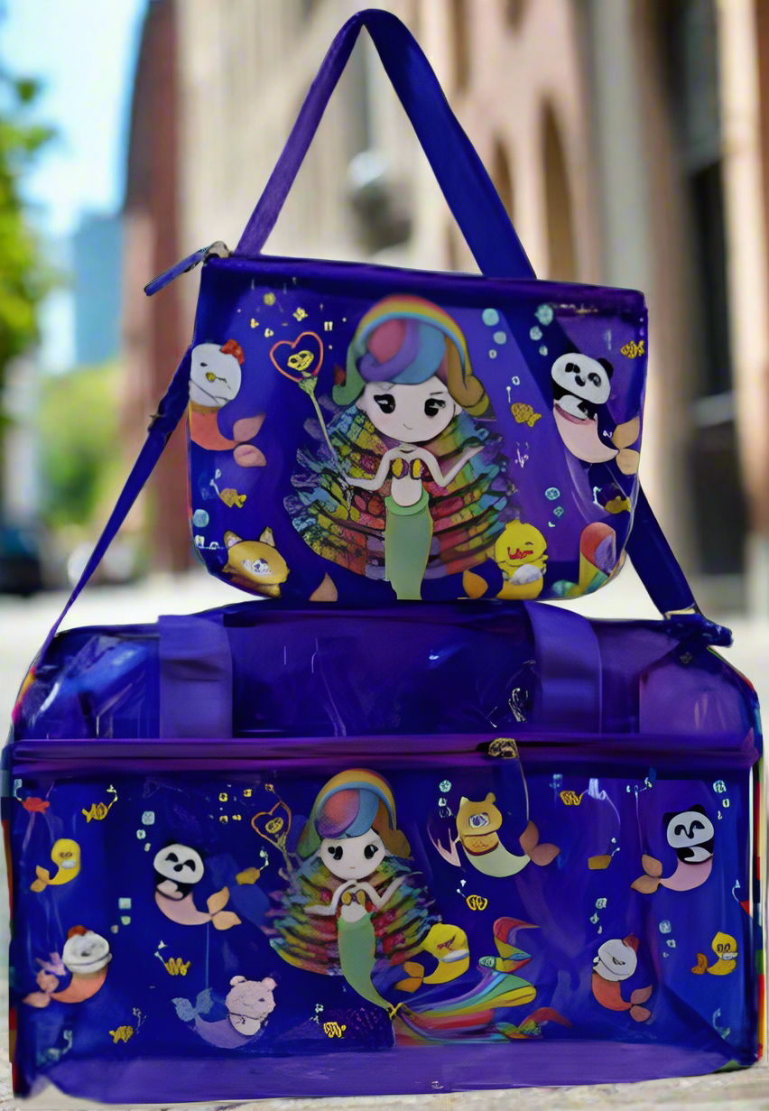 Jelly Duffle Bag With Pouch