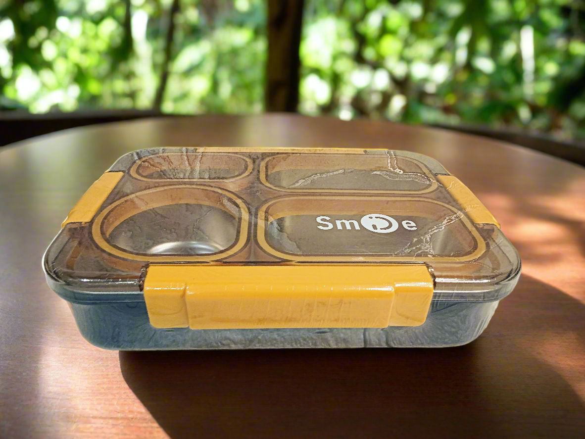 Orange Stainless Steel Lunch Box