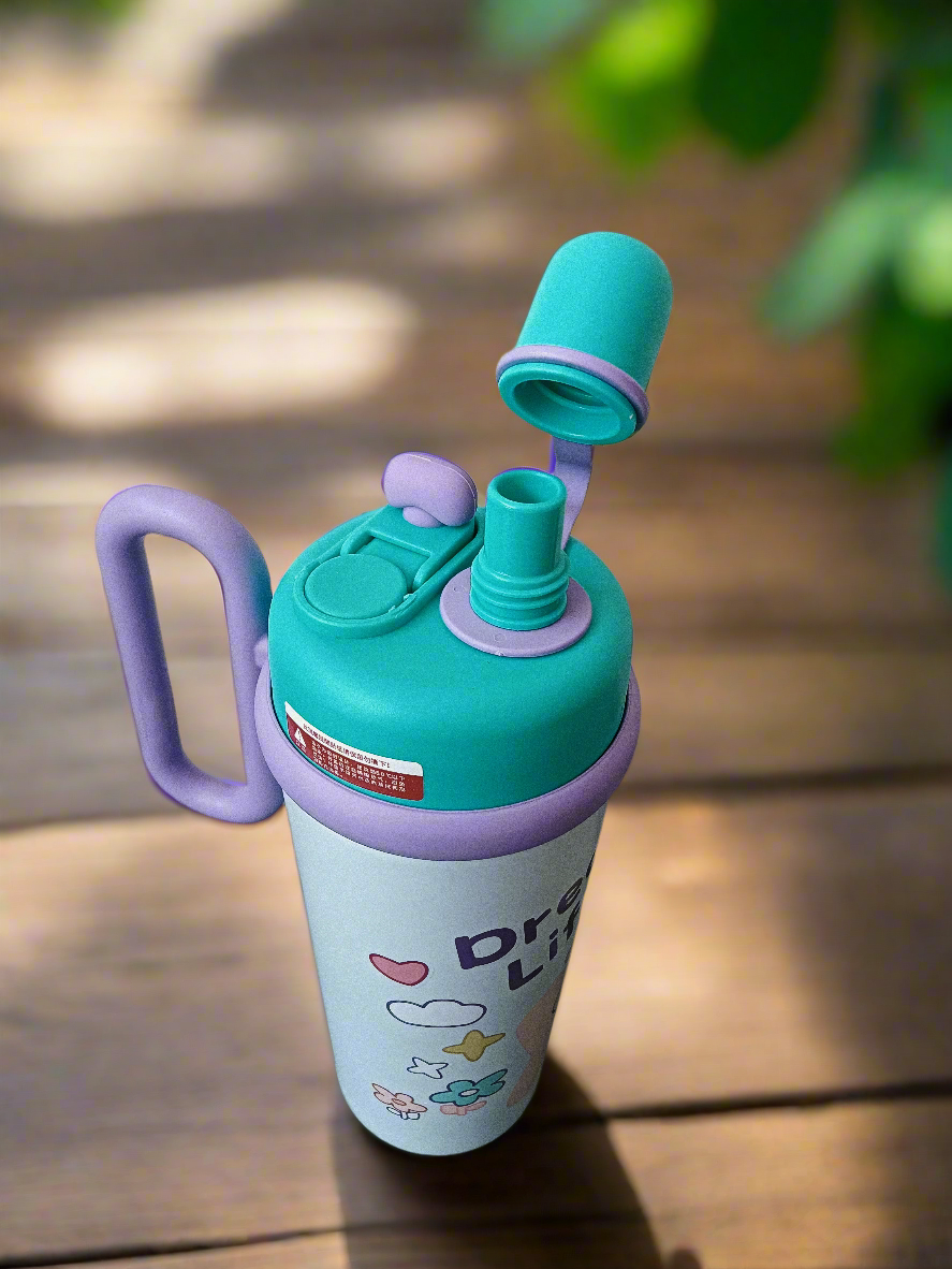 Cute Tumbler with Lid