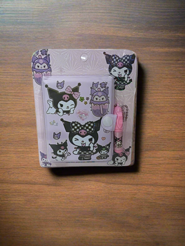 Kuromi Mini Diary and Pen