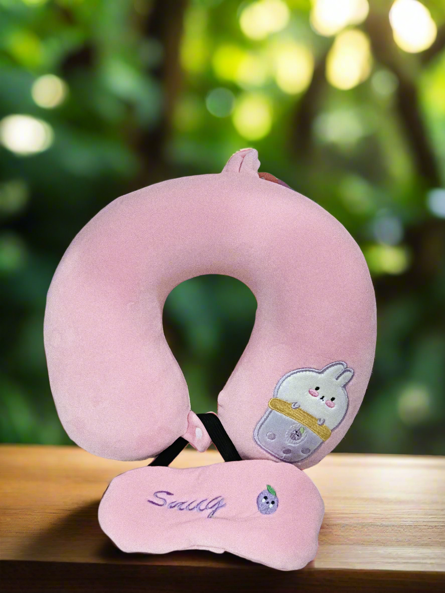 Neck Pillow With Eye Mask