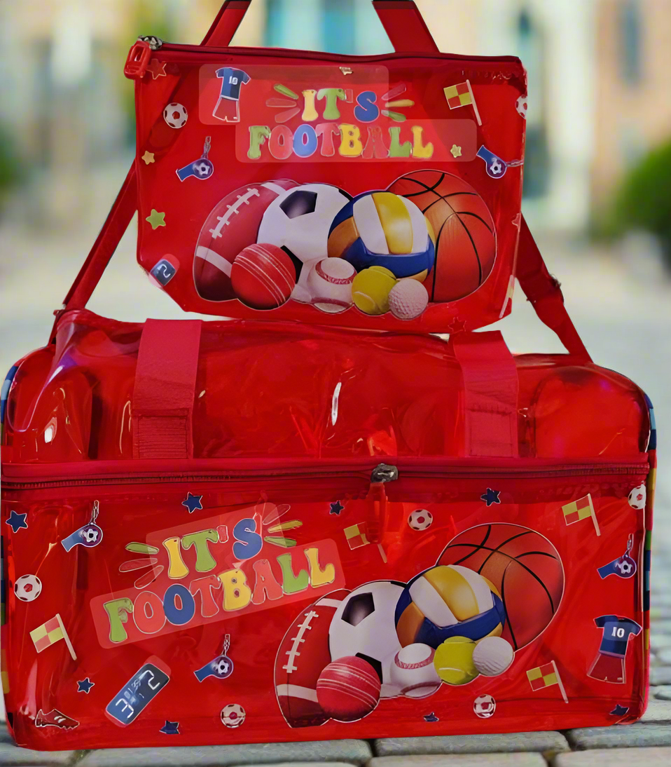 Jelly Duffle Bag With Pouch