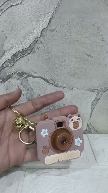 Capybara Camera Keychain for Kids