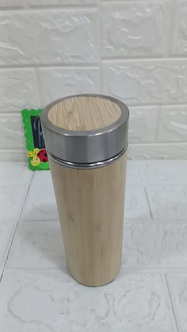 Wooden Stainless Steel Water Bottle