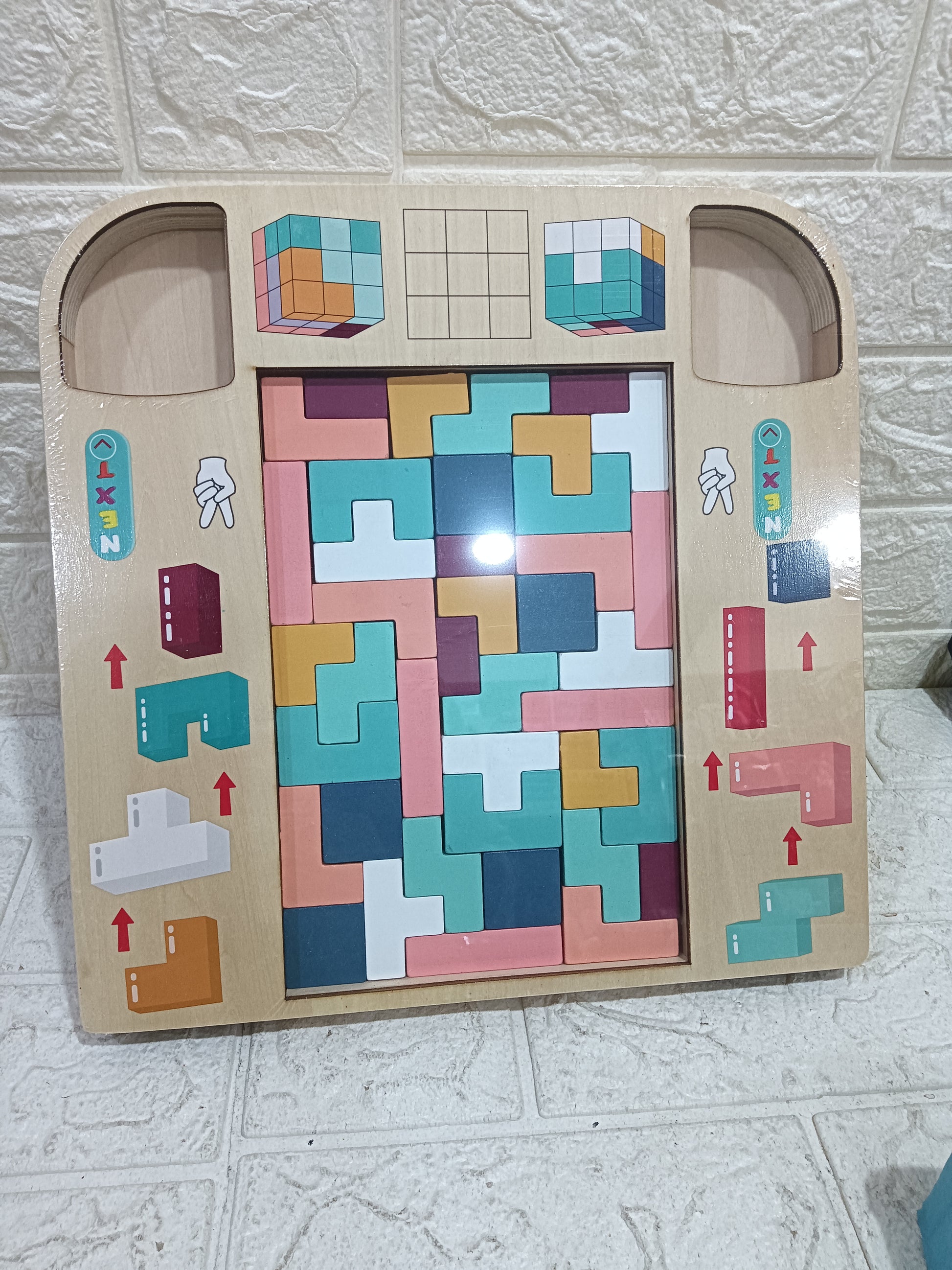 Morden Wooden Tetris Game