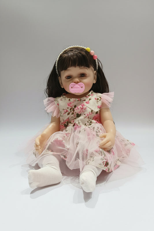 Realistic Silicone Baby Doll (45cm) with Musical Sound | Interactive Musical Toy