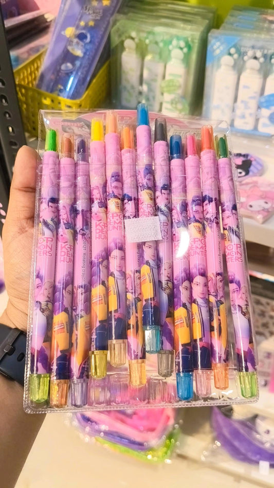 Kpop Rolling Crayons