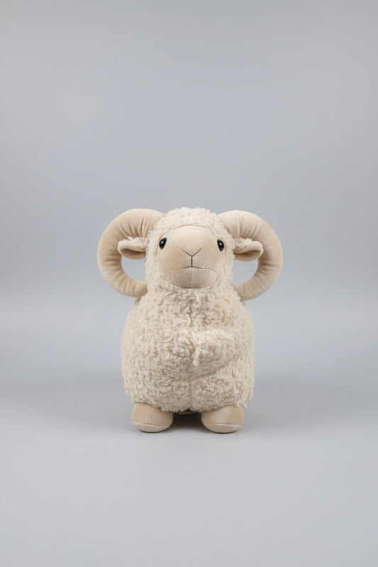 Cute Plush Brown Sheep Toy