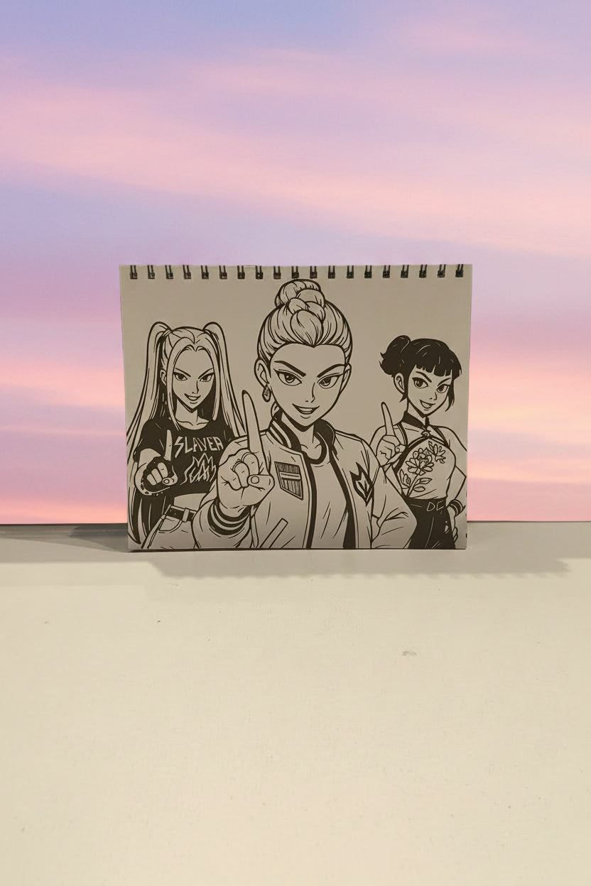 Kpop Colouring Book And Sticker