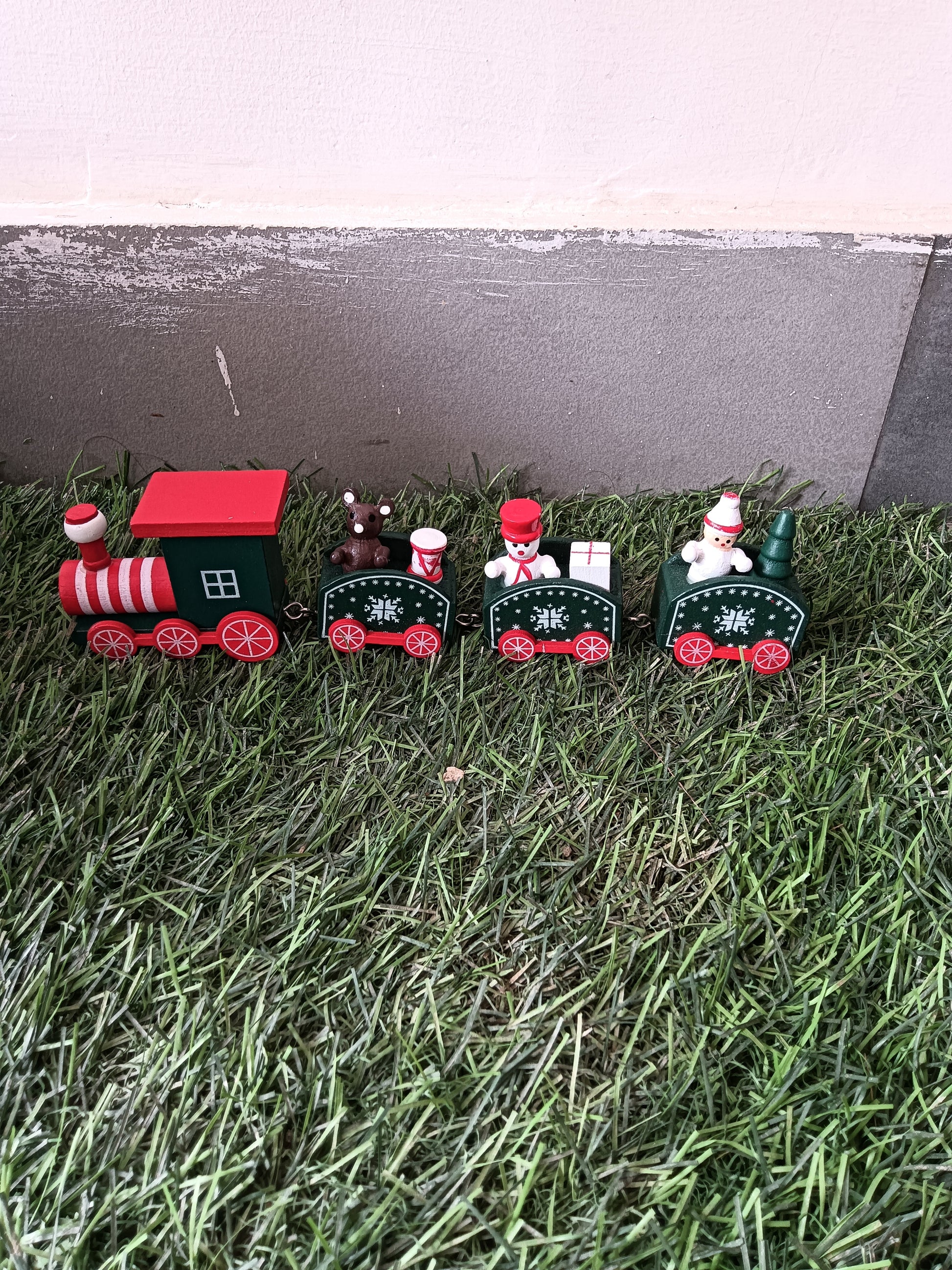 Christmas Wooden Train for Kids