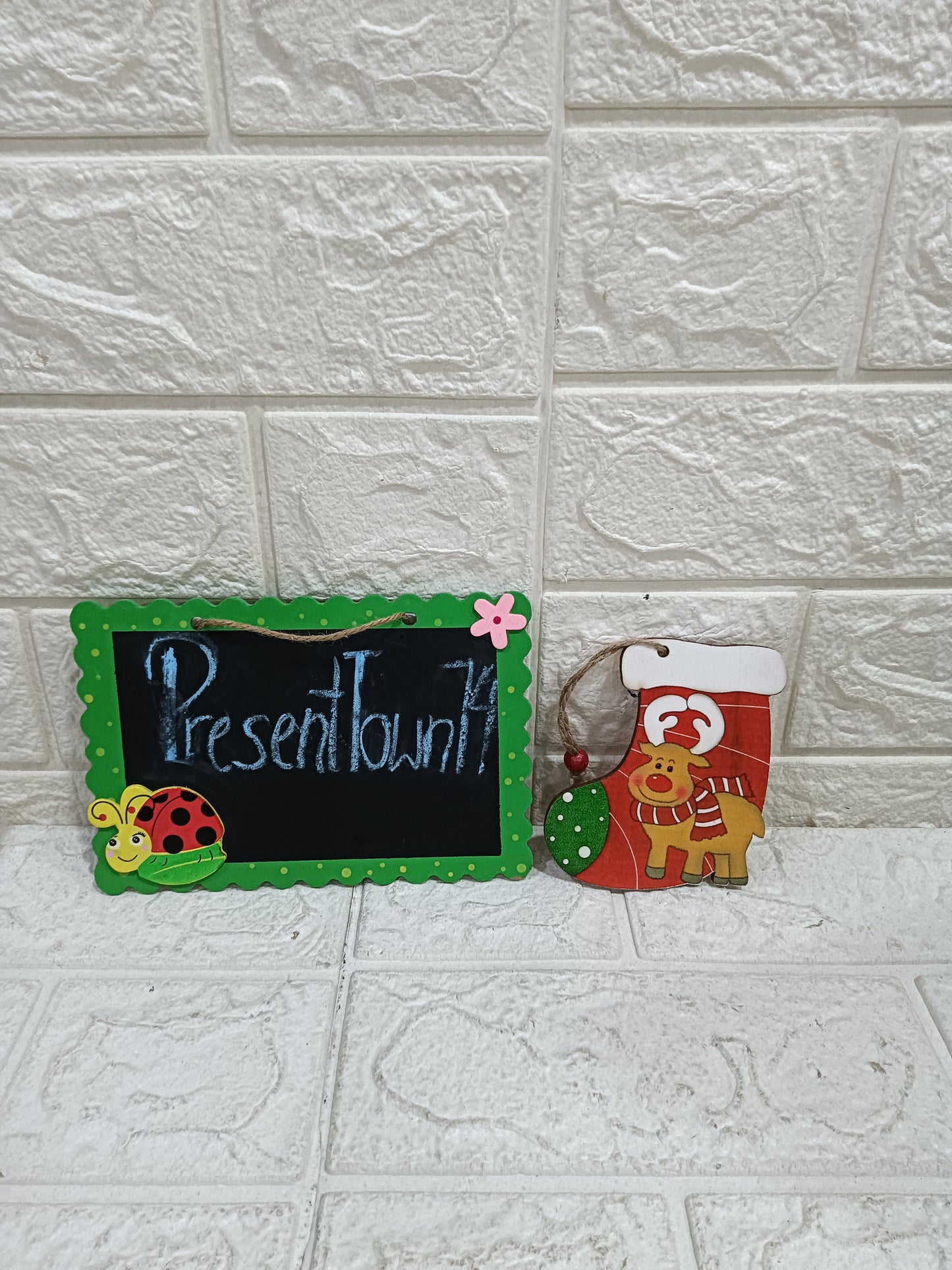 Wooden Stocking Hanging for Kids