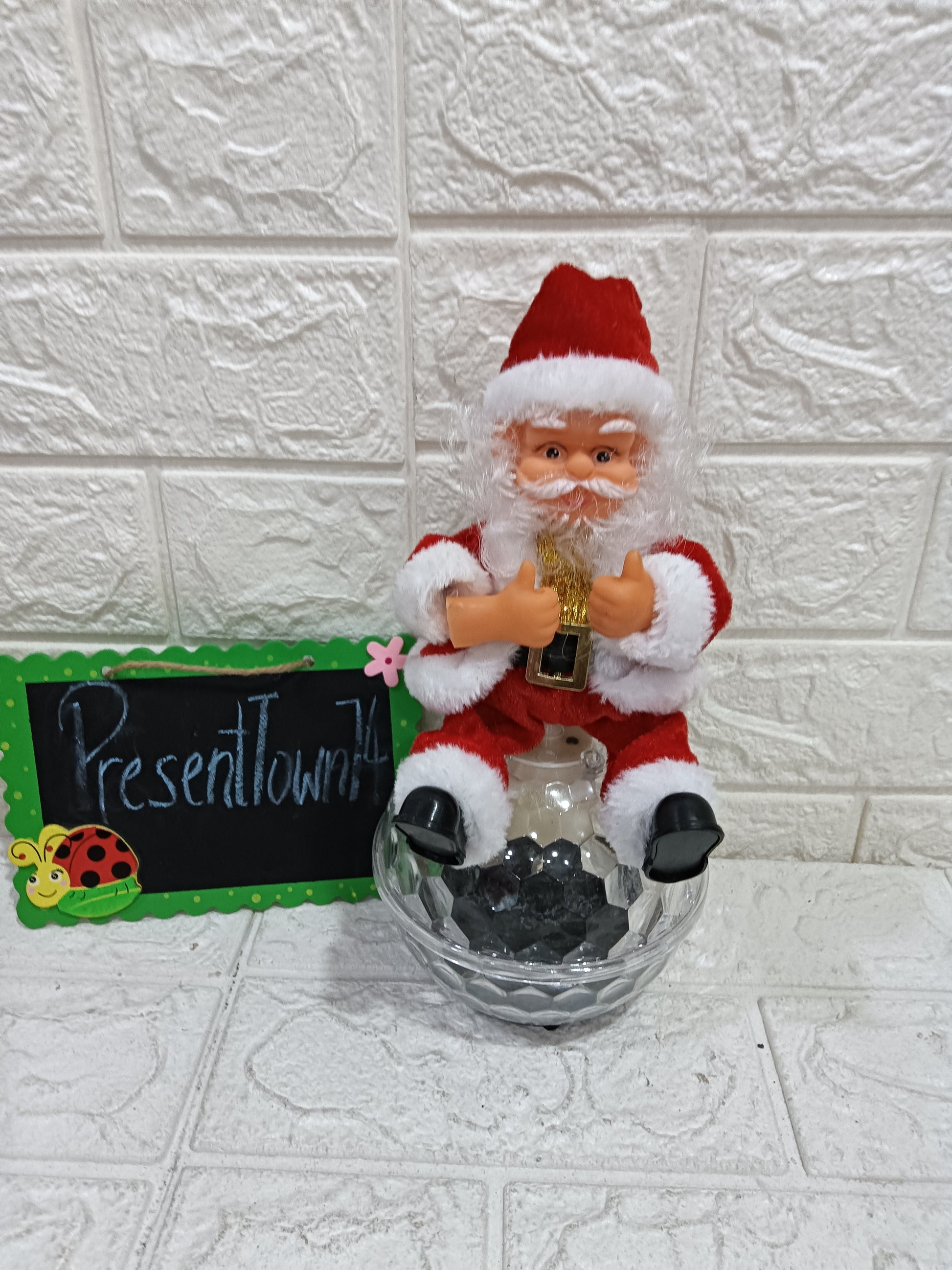 Musical Santa on Ball Toy