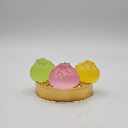 Cute Glowing Steamed Momos Squishy | Glow-in-the-Dark Momo Stress Toy for Kids