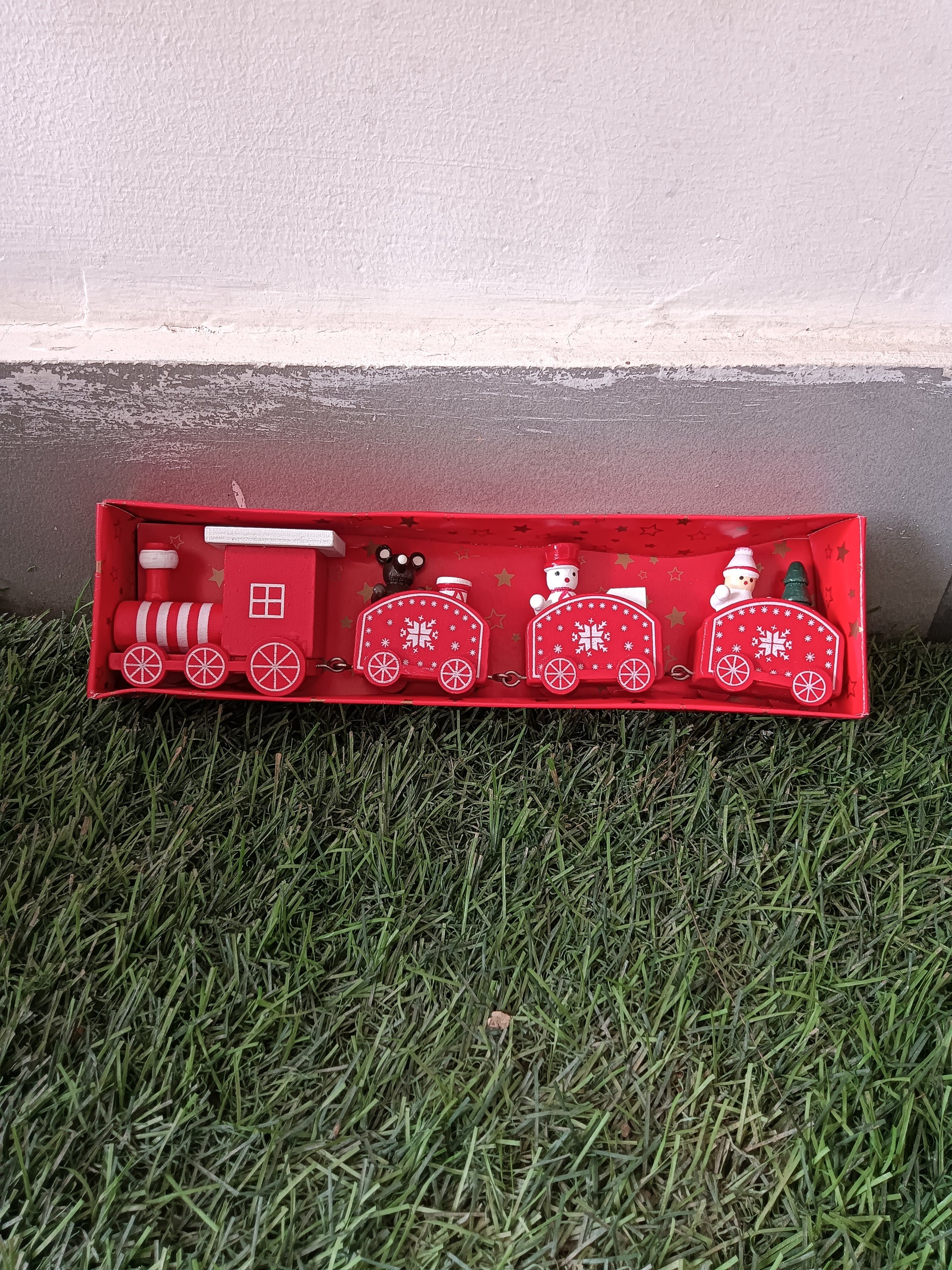 Christmas Wooden Train for Kids