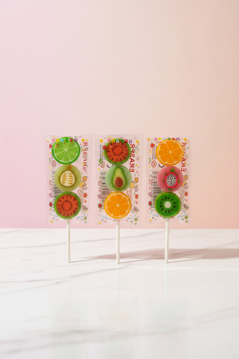 Fruit Lollipop Eraser