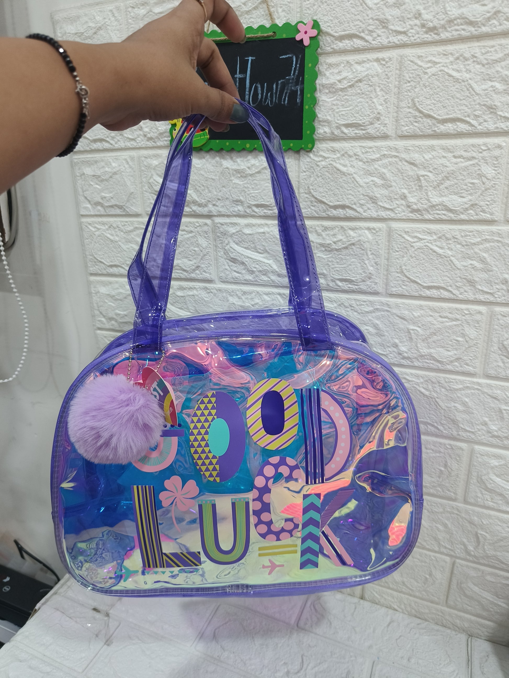 Holographic Vest Duffle Hand Bags