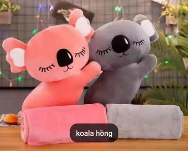 Grey Koala Soft Toy Blanket