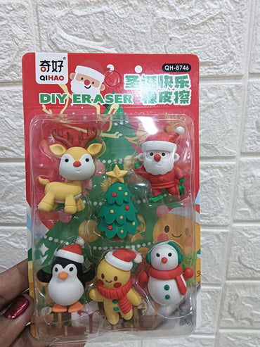 Christmas Eraser Pack for Kids