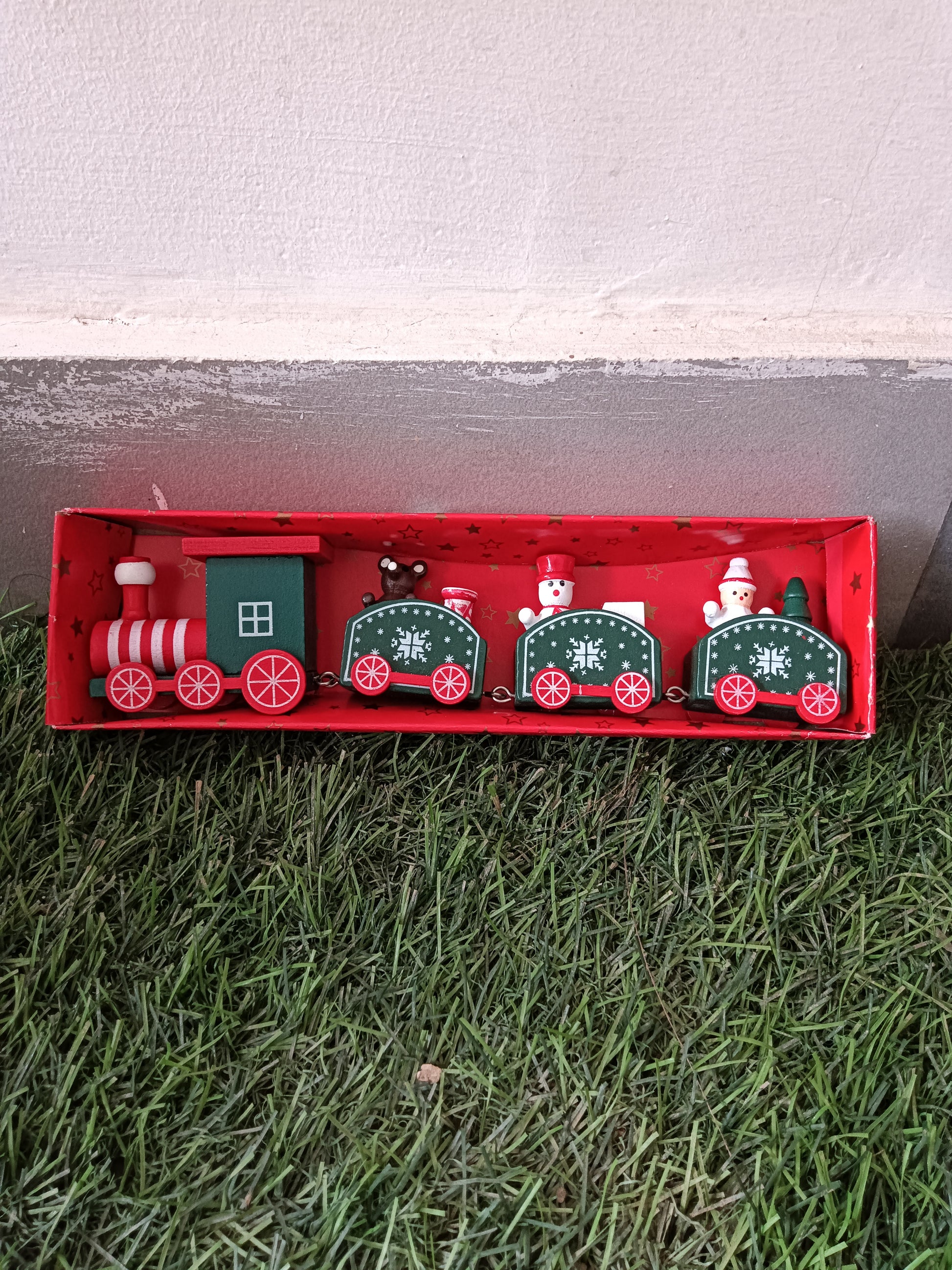 Christmas Wooden Train for Kids