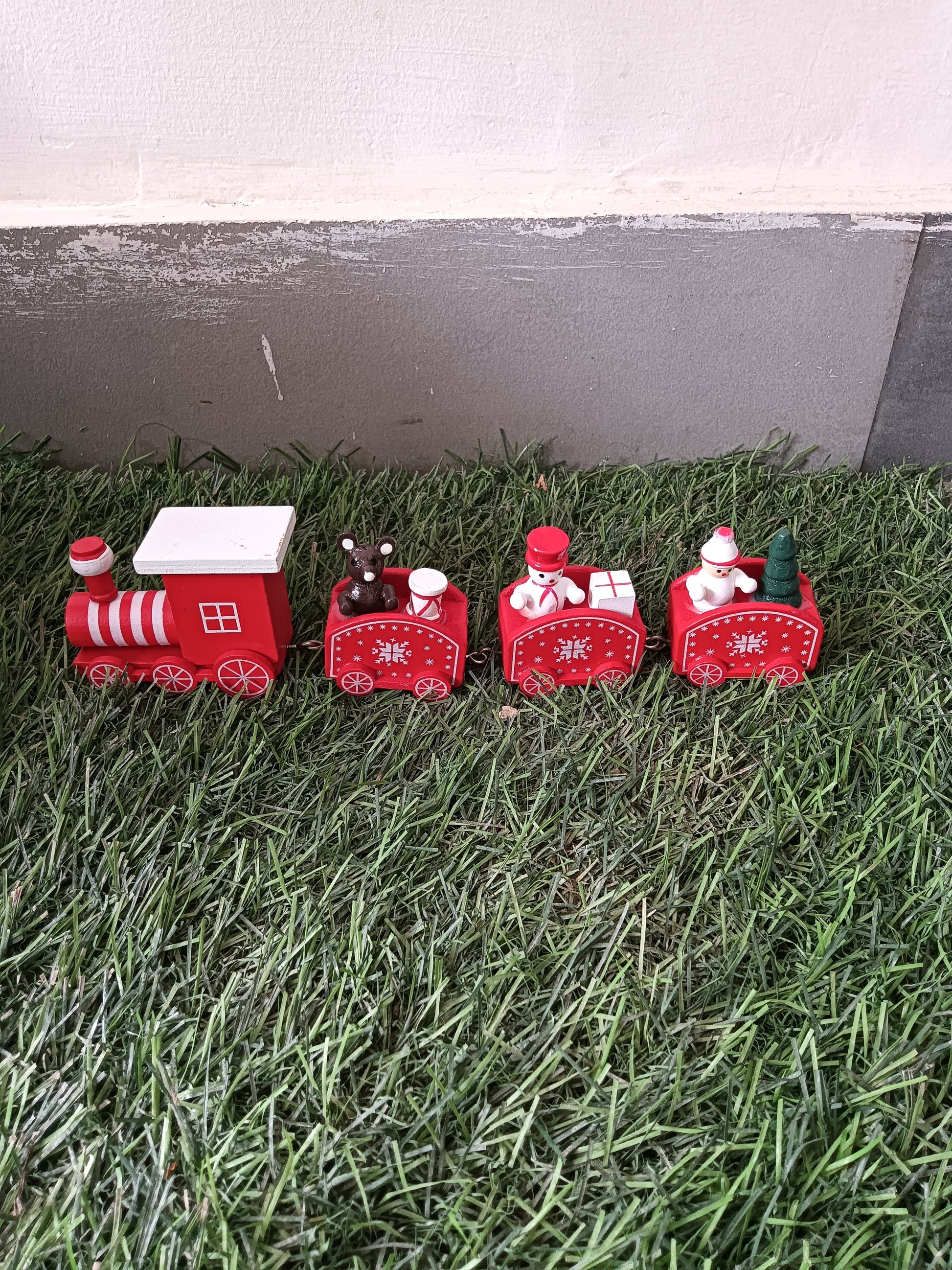 Christmas Wooden Train for Kids