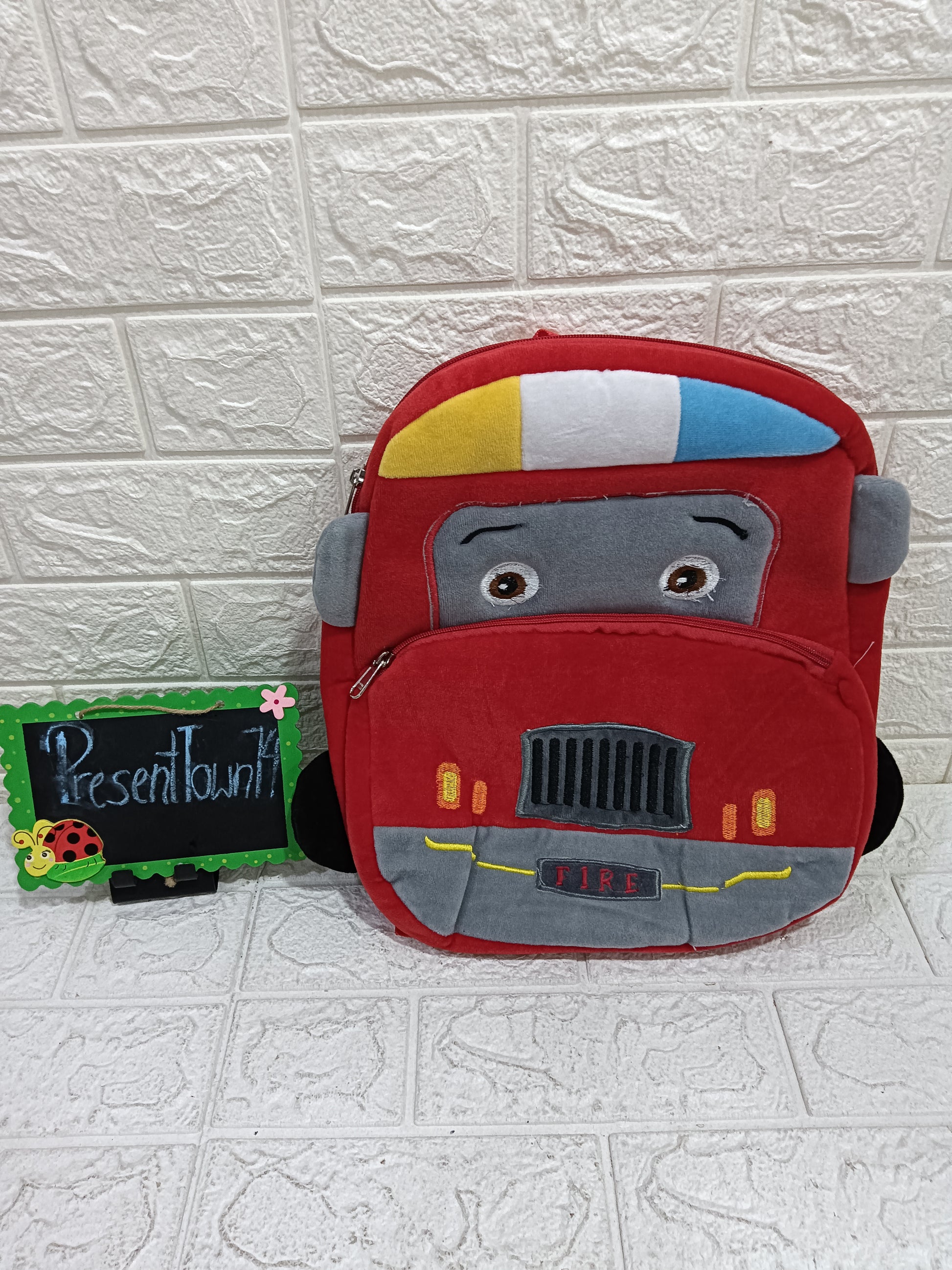 Plush Car Cartoon Backpack