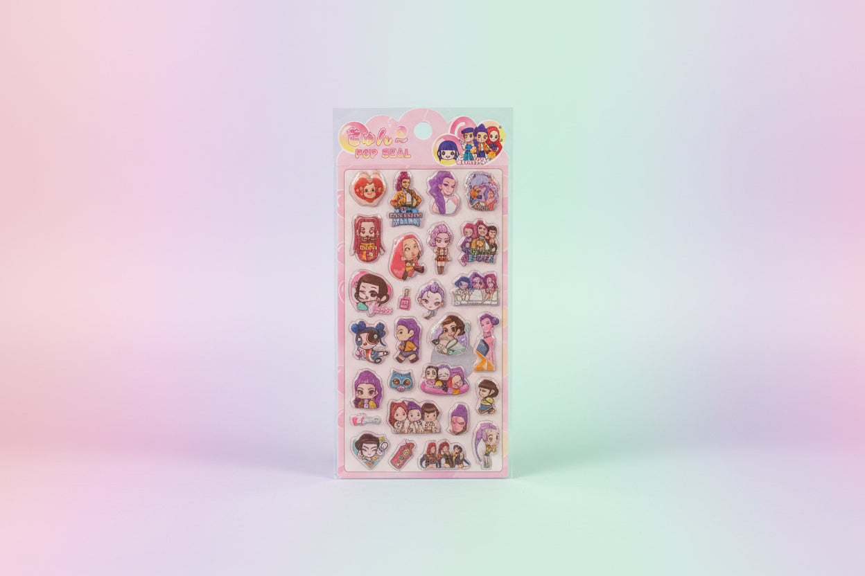 Kpop Puffy Sticker