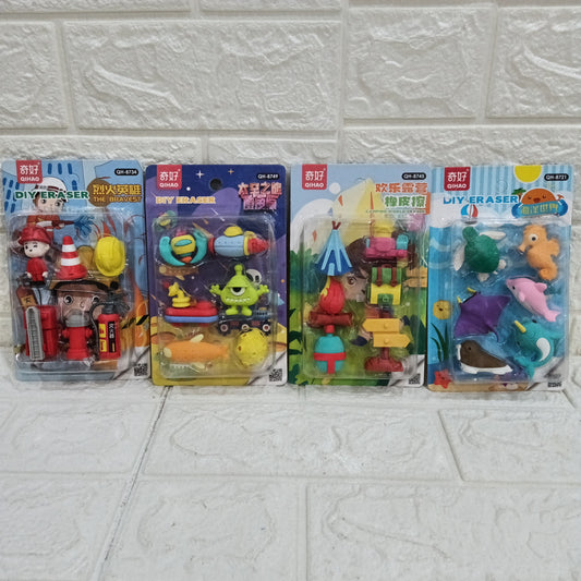 Funky Eraser Pack for Kids