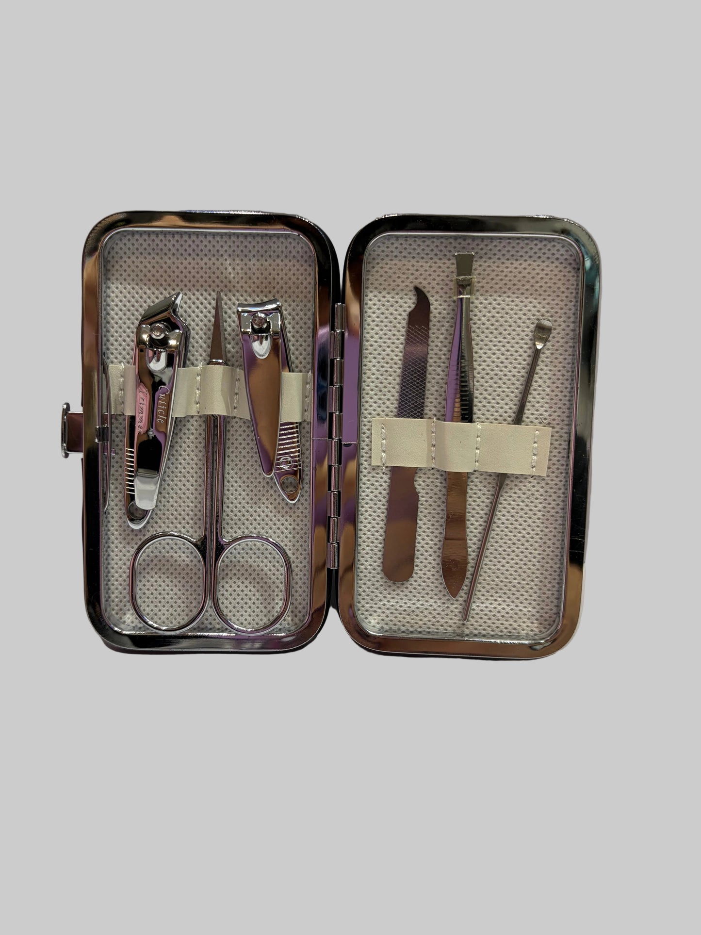 Cute Personal Manicure Kit | Grooming & Nail Care Tool Set for Travel