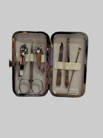 Cute Personal Manicure Kit | Grooming & Nail Care Tool Set for Travel
