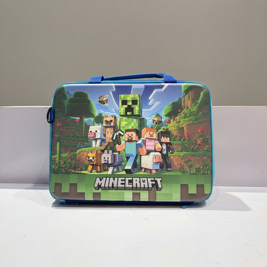 Minecraft Character Laptop Bag | Padded Protective Sleeve & Messenger Bag for Tech
