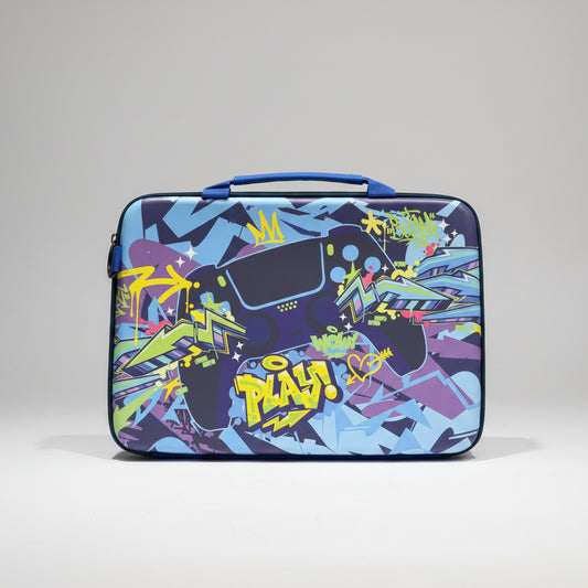 Gamer Theme Laptop Bag | Padded Protective Sleeve & Messenger Bag for Tech