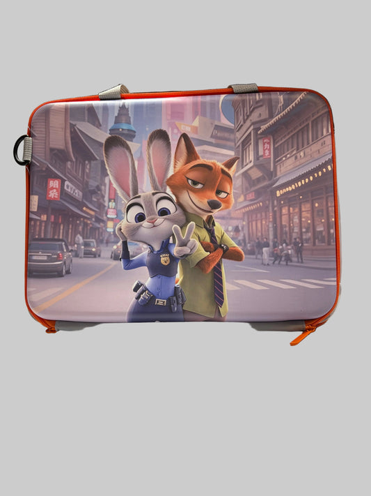 Zoo Character Laptop Bag | Padded Protective Sleeve & Messenger Bag for Tech