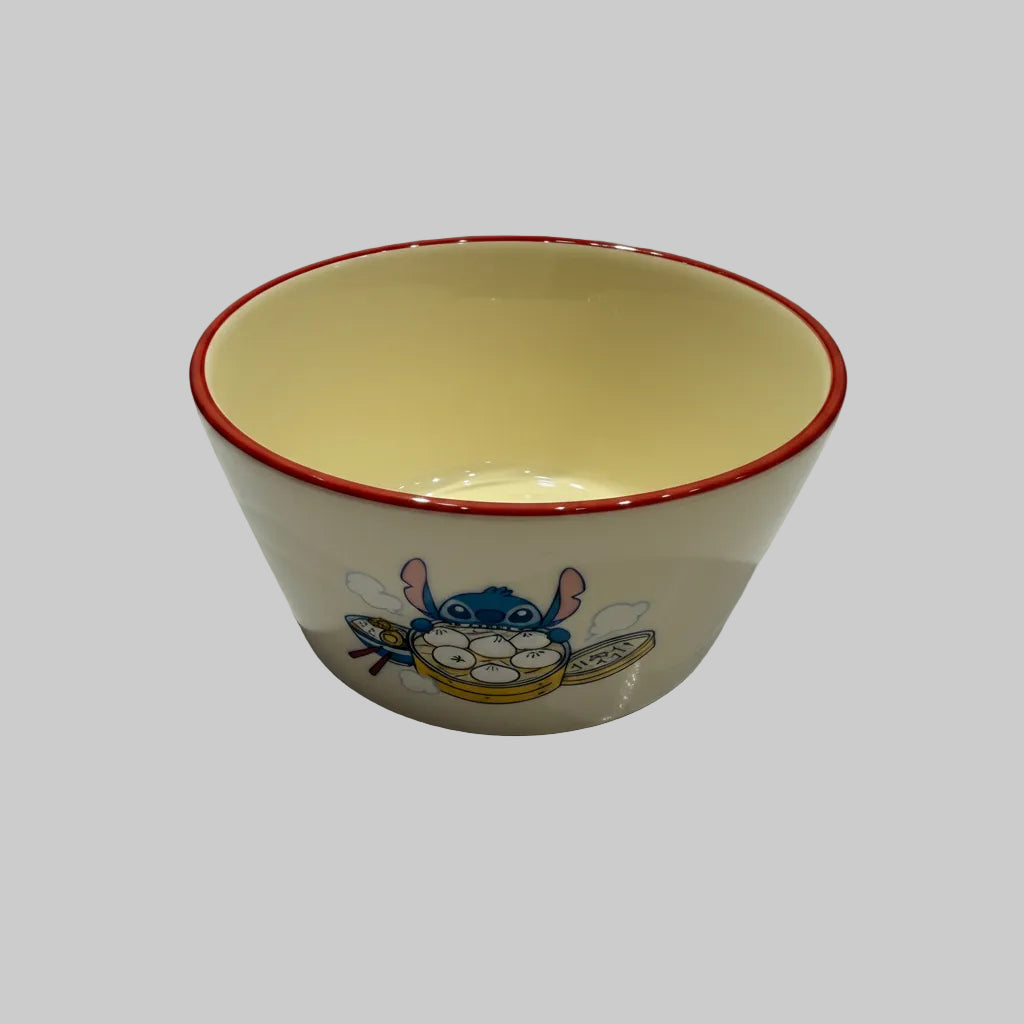 Stitch Character Ceramic Bowl Set of 4 | Cute Serving & Cereal Bowls