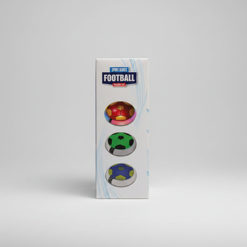 Rechargeable Air Cushion Floating Football | LED Light-Up Indoor Hover Soccer Ball