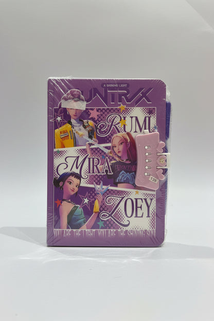 K-Pop Theme Password Lock Hardcover Diary | Aesthetic Secret Journal