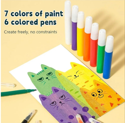 Rainbow Scratch Painting