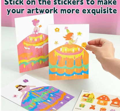 Rainbow Scratch Painting