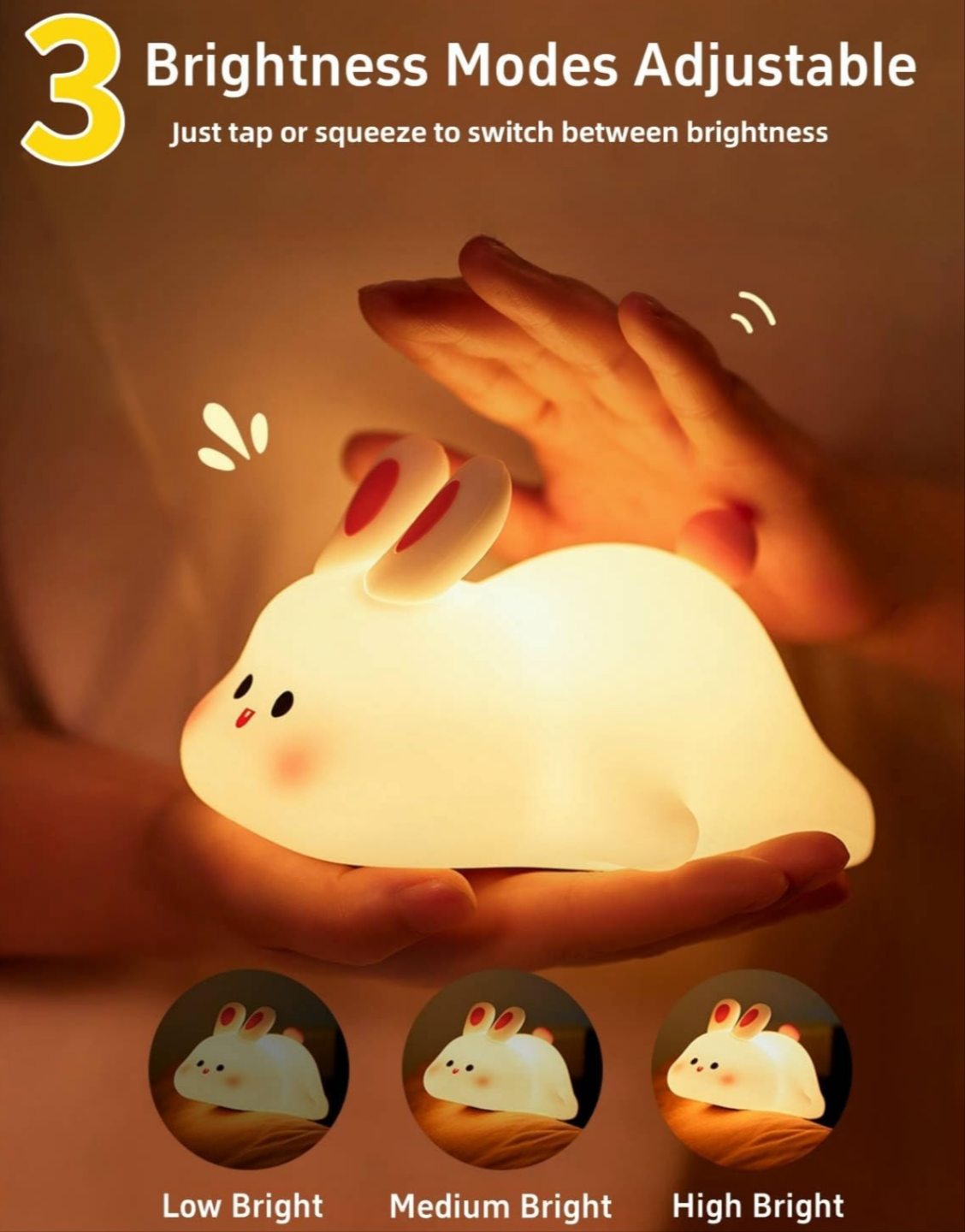 Sleeping Rabbit Silicone Lamp