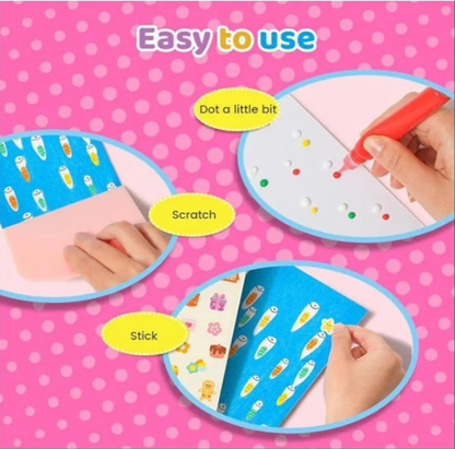 Rainbow Scratch Painting