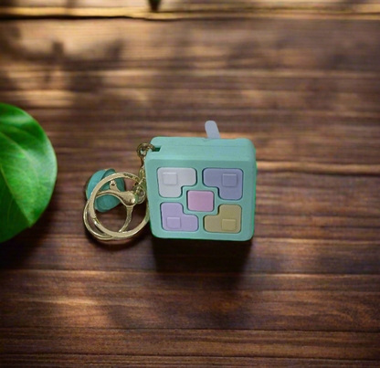 Electronic Pop It Game Keychain