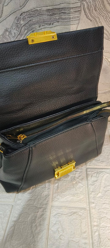 Black Sling And Hand Bag