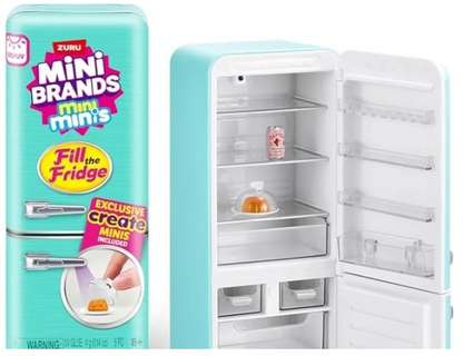 Mini Brands Fill the Fridge Playset with Mystery Capsule Balls | Cute Miniatures Set