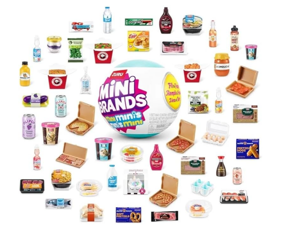 Mini Brands Fill the Fridge Playset with Mystery Capsule Balls | Cute Miniatures Set